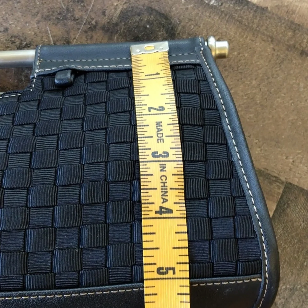 The Sak Black Woven Clutch with Silver Handle - Picture 8 of 8